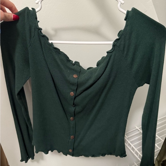 Women’s Dark Green Sweatshirt - Picture 1 of 2